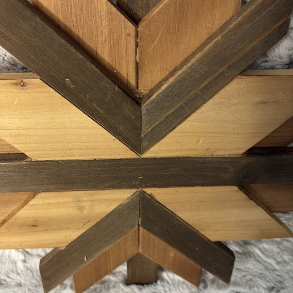 Chevron Rustic Wooden Wall Art - Picture 3 of 5